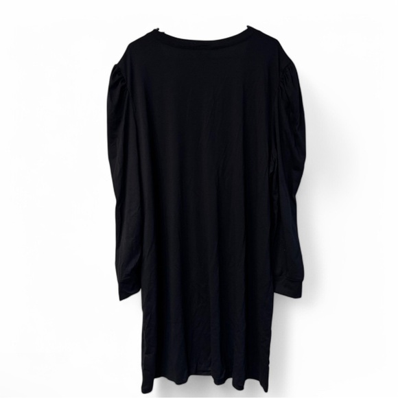 LuLaRoe Black Ava Mutton Long Sleeve V-Neck Midi Dress - Women’s Size 3XL NWT - Picture 2 of 6